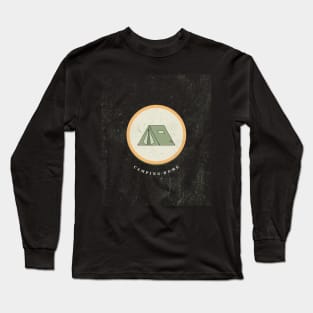 Camping Tent Patch Tshirt Long Sleeve T-Shirt